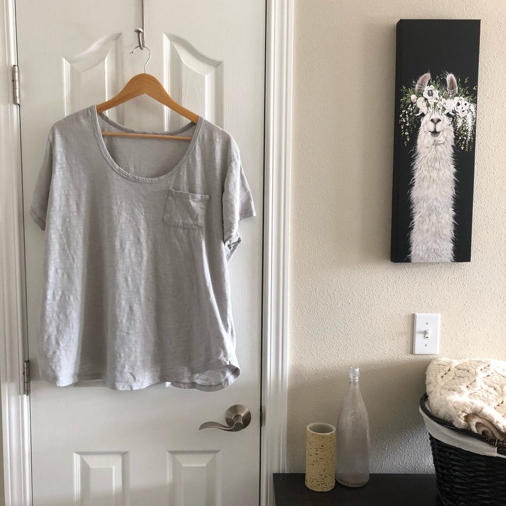 TWO Cotton Tee's 2XL (Lilac & Grey)